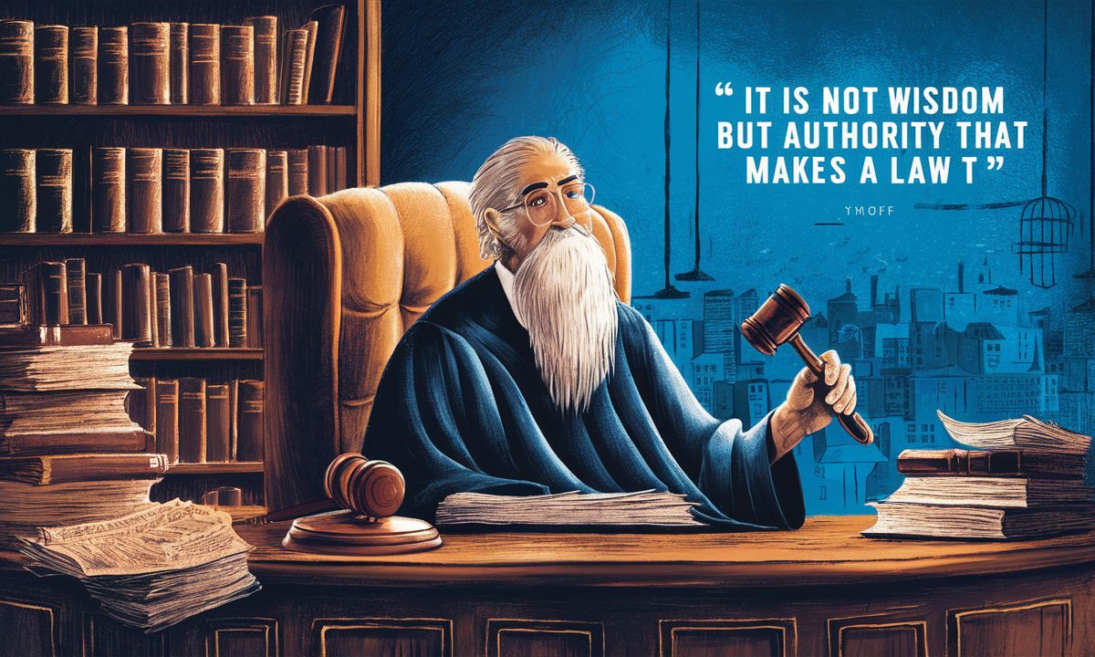 It Is Not Wisdom But Authority That Makes A Law T – Tymoff