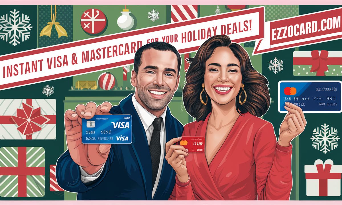 Ezzocard.com – Instant Visa & Mastercard for Your Holiday Deals!